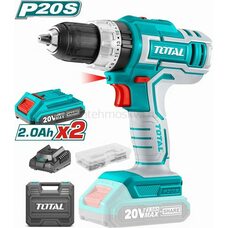 Аккумуляторная ударная дрель-шуруповерт Li-ion 20B TOTAL (TIDLI20031 ТОТАЛ)