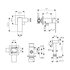 Смеситель KAISER Sonat 34777-2 встроенный под биде с душем