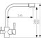 26044-12 Смеситель KAISER Mercur для кухни с подключением фильтра для питьевой воды