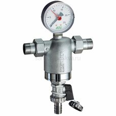 Фильтр FAR 100 мкм, с манометром, 1/2" НР-НР FA 3944 12100 Фильтр FAR 100 мкм, с манометром, 1/2" НР-НР FA 3944 12100