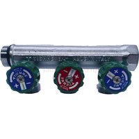 Коллектор регулирующий TIEMME 3/4х3/4 евроконус, 3 отвода 1850008 / 1871K