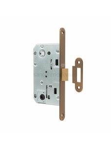 Дверной замок-защелка бесшумный сантехнический PDP PP-WC.09.11 матовый кофе