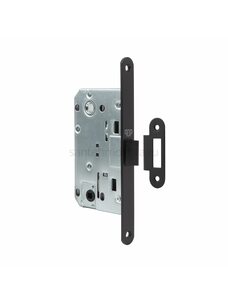 Дверной замок-защелка бесшумный сантехнический PDP PP-WC.09.03 черный