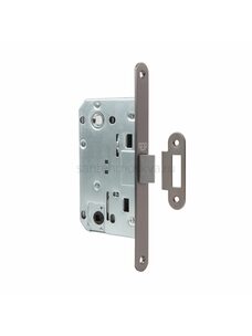 Дверной замок-защелка бесшумный сантехнический PDP PP-WC.09.05 матовый графит