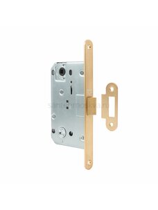 Дверной замок-защелка бесшумный сантехнический PDP PP-WC.09.07 матовое золото
