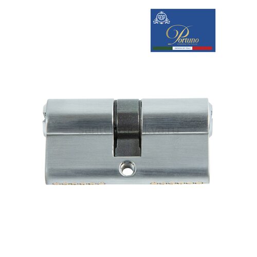 Цилиндровый механизм PORTUNO. Арт.CD60.02, 60м. (30+30), Цвет, Матовый хром. ключ-ключ