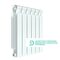 Радиатор биметаллический Rifar Monolit 500 - 6 секций c боковым подключением