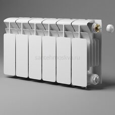 Радиатор биметаллический Base 200 Ventil VR - 6 секций c нижним правым подключением R-BA-200-06-VR
