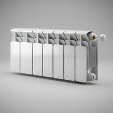 Радиатор биметаллический Base 200 Ventil VR - 8 секций c нижним правым подключением R-BA-200-08-VR
