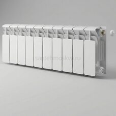 Радиатор биметаллический Base 200 Ventil VR - 10 секций c нижним правым подключением R-BA-200-10-VR
