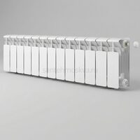 Радиатор биметаллический Base 200 Ventil VR - 12 секций c нижним правым подключением R-BA-200-12-VR
