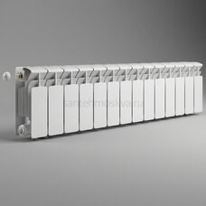 Радиатор биметаллический Base 200 Ventil VL - 14 секций c нижним левым подключением R-BA-200-14-VL
