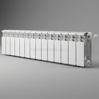 Радиатор биметаллический Base 200 Ventil VR - 14 секций c нижним правым подключением R-BA-200-14-VR
