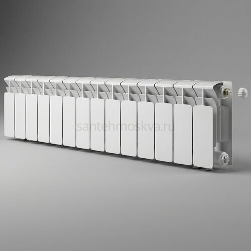 Радиатор биметаллический Base 200 Ventil VR - 14 секций c нижним правым подключением R-BA-200-14-VR
