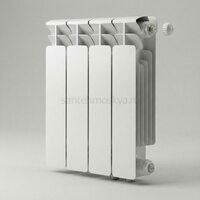 Радиатор биметаллический Base 350 Ventil VR - 4 секций c нижним правым подключением R-BA-350-04-VR