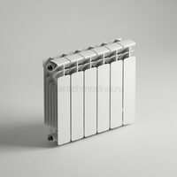 Радиатор биметаллический Base 350 - 6 секций c боковым подключением R-BA-350-06 Радиатор биметаллический Base 350 - 6 секций c боковым подключением R-BA-350-06