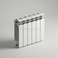 Радиатор биметаллический Base 350 - 6 секций c боковым подключением R-BA-350-06