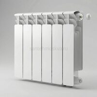 Радиатор биметаллический Base 350 Ventil VR - 6 секций c нижним правым подключением R-BA-350-06-VR