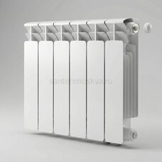 Радиатор биметаллический Base 350 Ventil VR - 6 секций c нижним правым подключением R-BA-350-06-VR