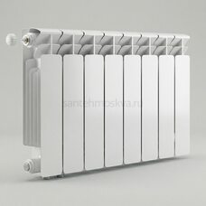 Радиатор биметаллический Base 350 Ventil VL - 8 секций c нижним левым подключением R-BA-350-08-VL