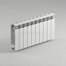 Радиатор биметаллический Base 350 - 10 секций c боковым подключением R-BA-350-10