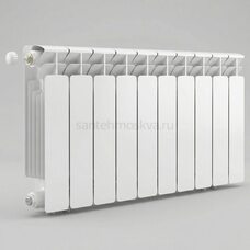 Радиатор биметаллический Base 350 Ventil VL - 10 секций c нижним левым подключением R-BA-350-10-VL