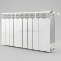 Радиатор биметаллический Base 350 Ventil VR - 10 секций c нижним правым подключением R-BA-350-10-VR