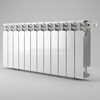 Радиатор биметаллический Base 350 Ventil VR - 12 секций c нижним правым подключением R-BA-350-12-VR