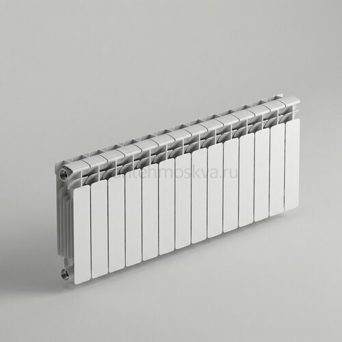 Радиатор биметаллический Base 350 - 14 секций c боковым подключением R-BA-350-14