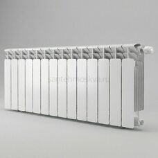 Радиатор биметаллический Base 350 Ventil VR - 14 секций c нижним правым подключением R-BA-350-14-VR