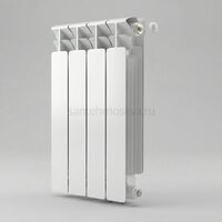 Радиатор биметаллический Base 500 Ventil VR - 4 секций c нижним правым подключением R-BA-500-04-VR