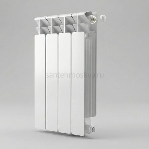 Радиатор биметаллический Base 500 Ventil VR - 4 секций c нижним правым подключением R-BA-500-04-VR