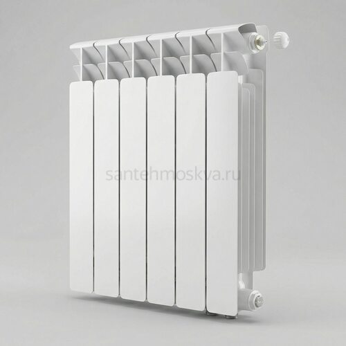 Радиатор биметаллический Base 500 Ventil VR - 6 секций c нижним правым подключением R-BA-500-06-VR