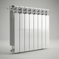 Радиатор биметаллический Base 500 Ventil VL - 8 секций c нижним левым подключением R-BA-500-08-VL