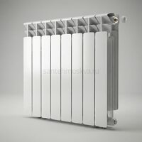 Радиатор биметаллический Base 500 Ventil VR - 8 секций c нижним правым подключением R-BA-500-08-VR