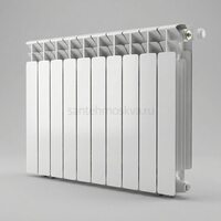 Радиатор биметаллический Base 500 Ventil VR - 10 секций c нижним правым подключением R-BA-500-10-VR