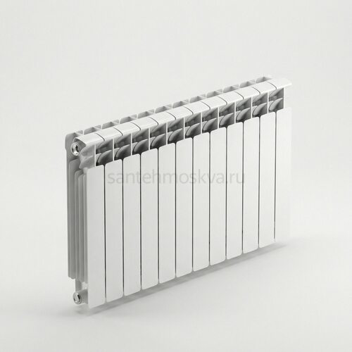 Радиатор биметаллический Base 500 - 12 секций c боковым подключением R-BA-500-12