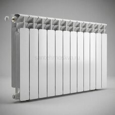 Радиатор биметаллический Base 500 Ventil VL - 12 секций c нижним левым подключением R-BA-500-12-VL