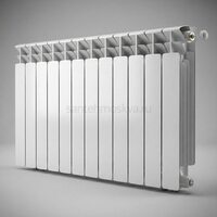 Радиатор биметаллический Base 500 Ventil VR - 12 секций c нижним правым подключением R-BA-500-12-VR