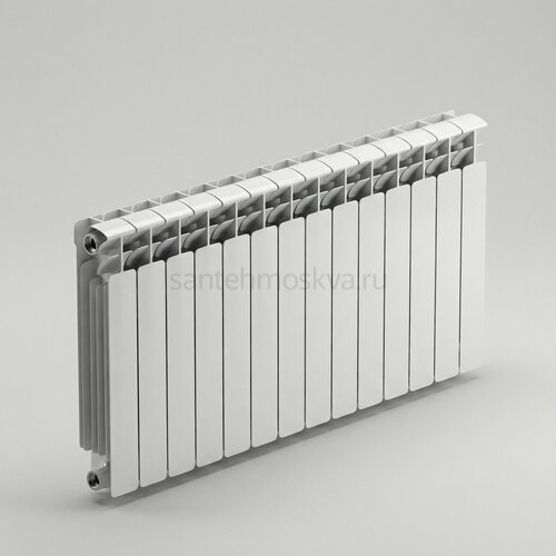 Радиатор биметаллический Base 500 - 14 секций c боковым подключением R-BA-500-14