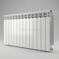 Радиатор биметаллический Base 500 Ventil VR - 14 секций c нижним правым подключением R-BA-500-14-VR