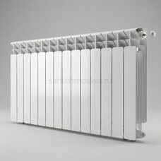 Радиатор биметаллический Base 500 Ventil VR - 14 секций c нижним правым подключением R-BA-500-14-VR