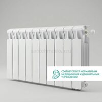 Радиатор биметаллический Mon. 350 Ventil VR - 10 секций c нижним правым подключением