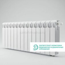 Радиатор биметаллический Mon. 350 Ventil VR - 14 секций c нижним правым подключением