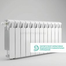 Радиатор биметаллический Mon. 350 Ventil VL - 12 секций c нижним левым подключением
