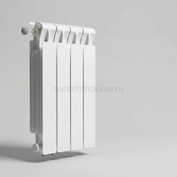 Радиатор биметаллический Mon. 500 Ventil VL - 4 секций c нижним левым подключением