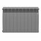 Радиатор биметаллический Royal Thermo Biliner 500 - 10 секций Silver Satin с боковым подключением (Роял Термо)