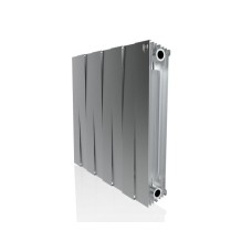Радиатор биметаллический Royal Thermo Pianoforte 500 x8 Silver Satin, боковое подключение