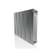 Радиатор биметаллический Royal Thermo Pianoforte 500 x10 Silver Satin, боковое подключение