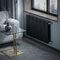 Радиатор биметаллический Royal Thermo Pianoforte 500 - 12 секций Noir Sable с боковым подключением (Роял Термо)